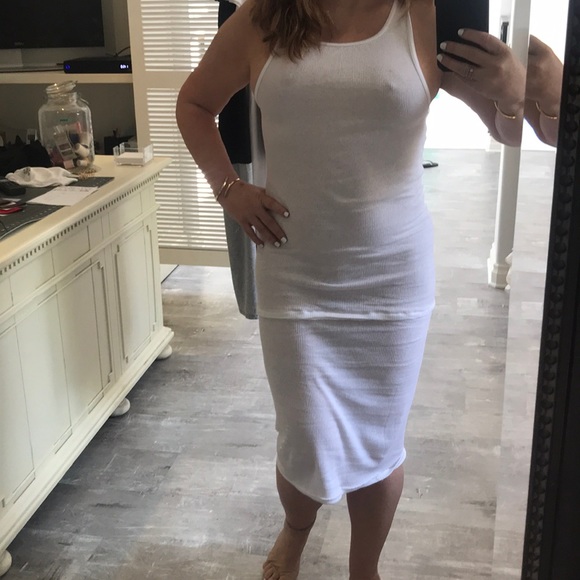 White super comfy tank top dress “TKO SUMMER”💕💕 - Picture 2 of 4